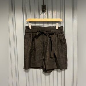 Express Linen Papebag High Rise Shortie Size XS